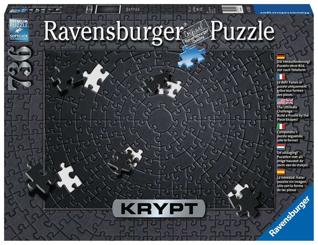 Ravensburger Krypt Black 736 Piece Puzzle image 0